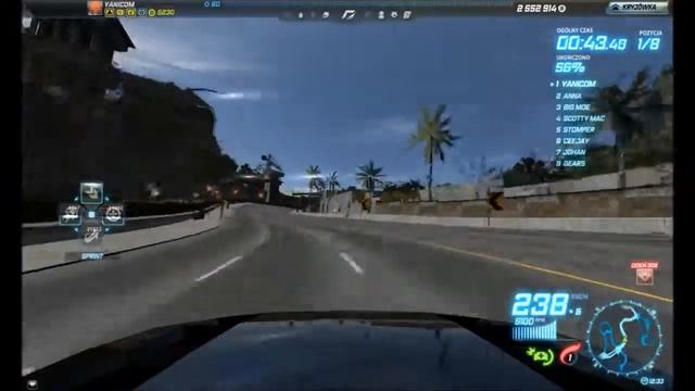 NFSWorld - YANICOM - Spade Street (sprint) - Toyota Supra (A/613) - 1:21.866