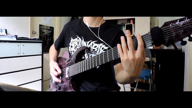 Abominable Putridity--Lack Of Oxygen guitar cover Atomic Amps: Amplifier metal demo with tabs
