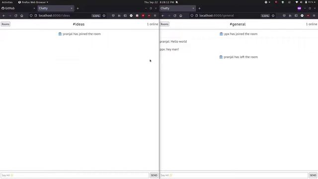 Golang + Websockets (Typing Event & Online Users Count)