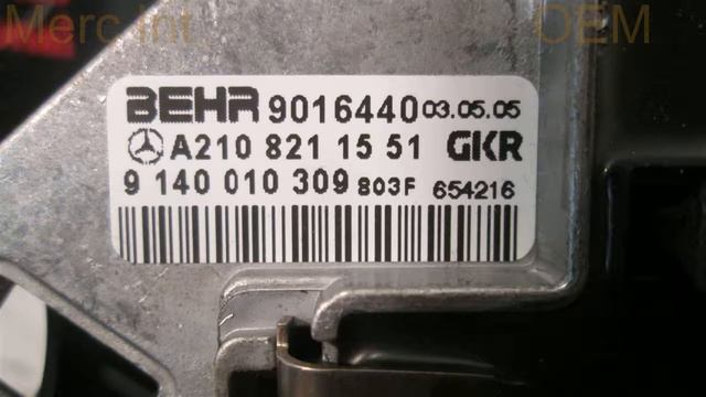 1997 Mercedes E320 BLOWER MOTOR W/REGULATOR - Mi.wreckingsolutions.com Used OEM Mercedes Part... OE