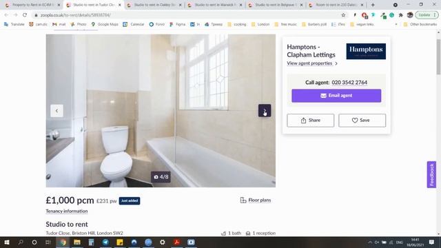 Сколько стоят квартиры в Лондоне: от 300 до 2000 фунтов