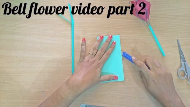 How To Make Bell Flowers Using Paper- Part 2