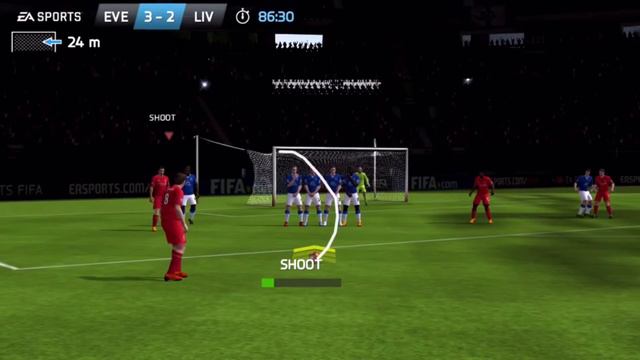 CURVE FREE KICK TUTORIAL!!!! FIFA IOS/ANDROID