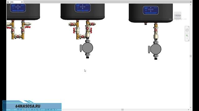 Подключение электроводонагревателя к двухконтурному котлом,с рециркуляцией