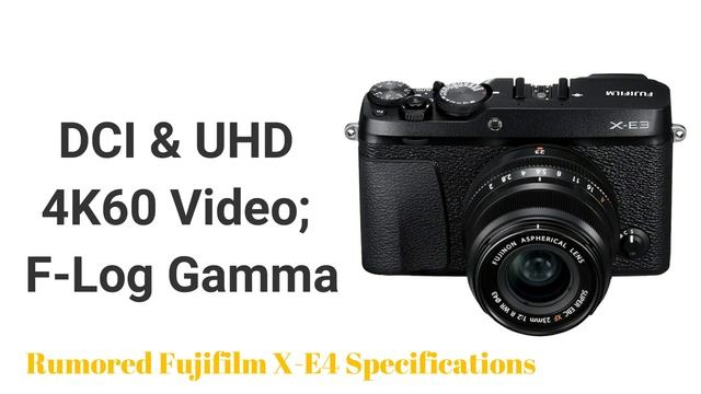 First Fujifilm X-E4 Rumors