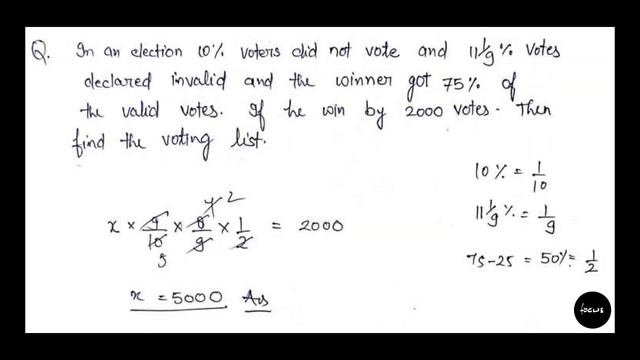 Percentage (प्रतिशत) -6 For SSC CGL/CHSL/PSCs(Complete Course)