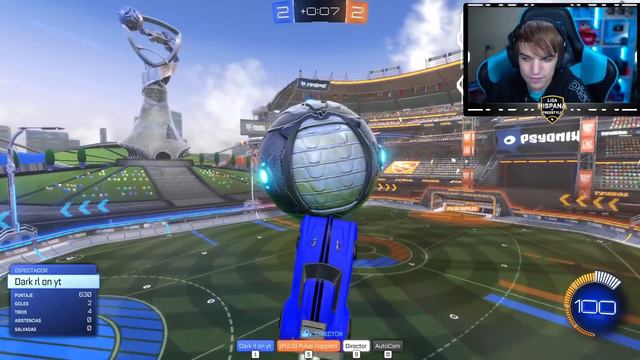 PULSE GAPPLED VS DARK 🏆 SHOWMATCH LIGA HISPANA DE FREESTYLE 1VS1 | ROCKET LEAGUE