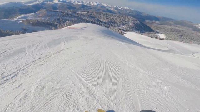 Сочи - Роза хутор - солнечный день, чил и пуходавство, синергия сноуборд и лыжи