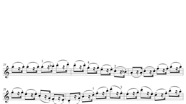 Franz Wohlfahrt - 60 Studies For Violin, Op. 45, No. 44