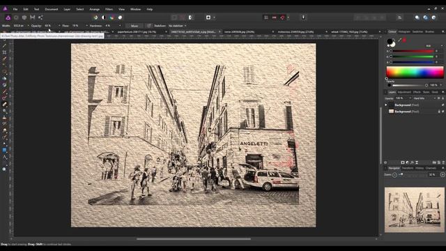 Affinity Photo - Make Sketch Image With Just The Channel Mixer