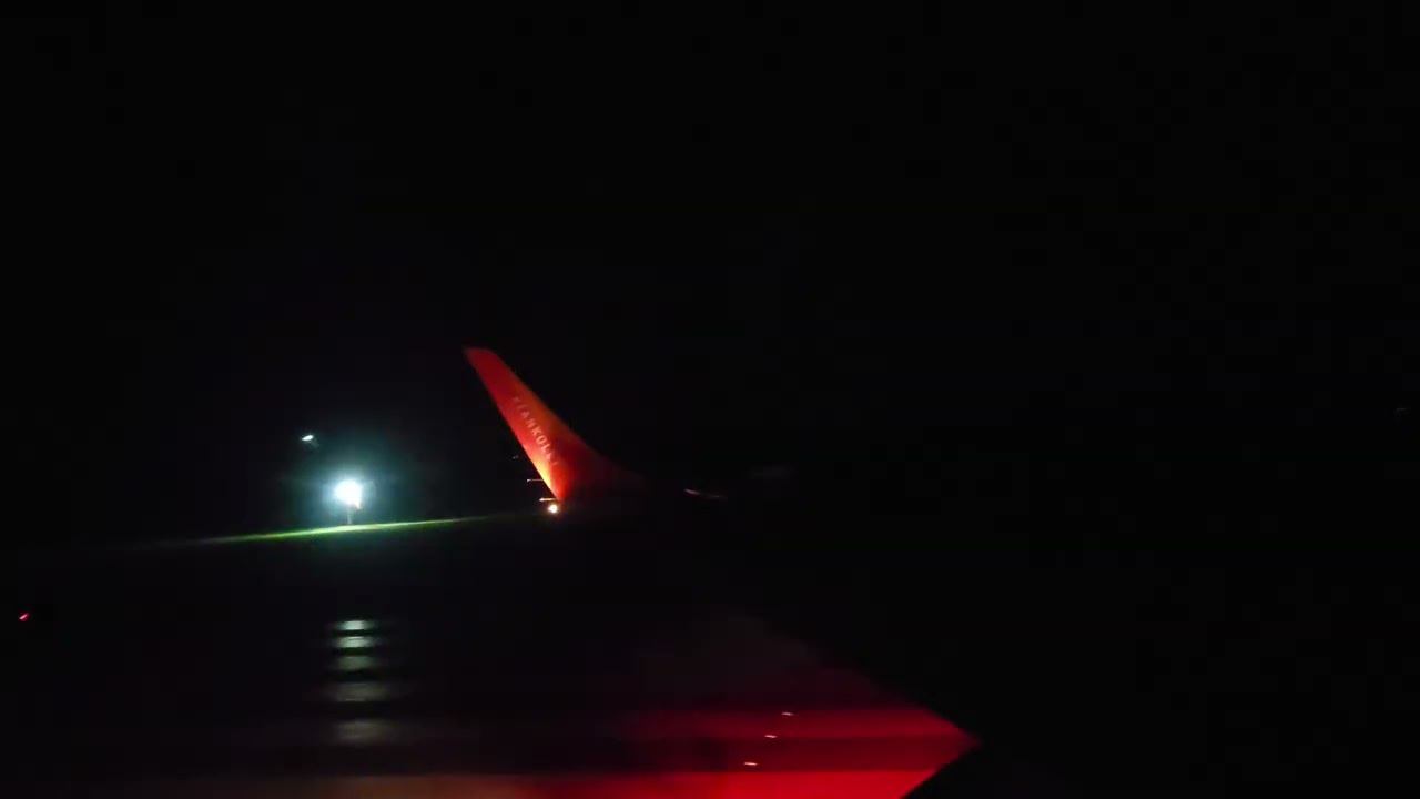 Ночной взлёт из Минска на танколете