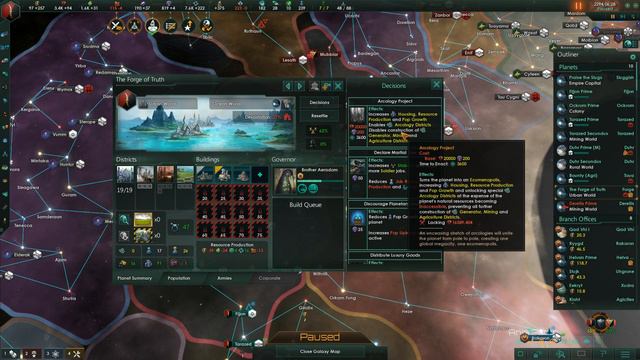 Nip & Tuck - Stellaris: MegaCorp - Brain Slugs - #16 - Let’s Play Gameplay