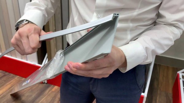 Плинтус алюминиевый Progress PKLEDAA 80A 2,0м 80 мм Серебро