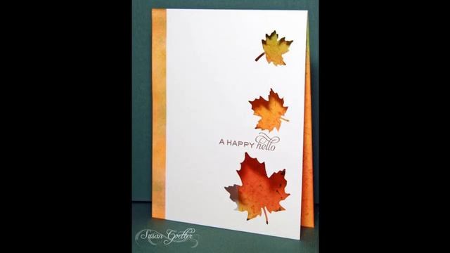 Открытка на осеннюю тему своими руками