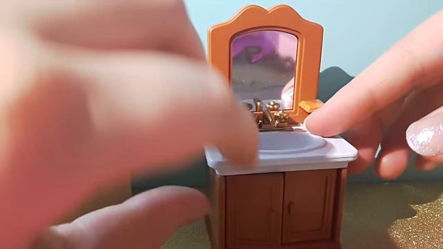 Распаковка набора Sylvanian Families ванная комната