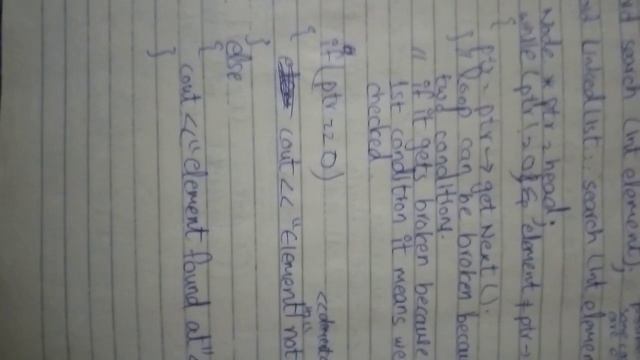 Searching Function In Linkedlist.Search An Element. #datastructures.