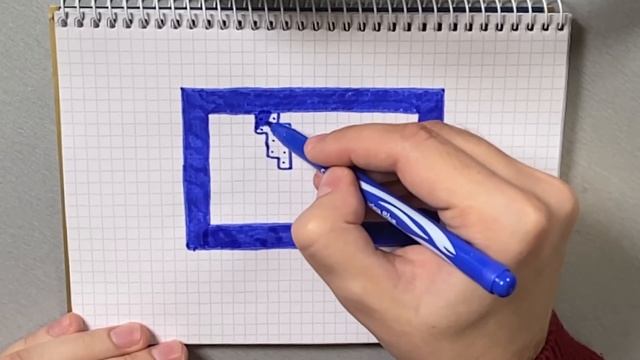 Рисуем логотип ВКонтакте. Рисунки по клеточкам.