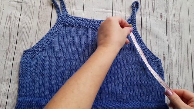 Простой топ спицами/экспресс мастер-класс/