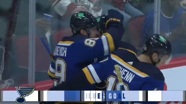 Первая шайба Павла Бучневича в сезоне NHL 21/22. 19/10/21.Аризона Койотс-Сент-Луис Блюз.