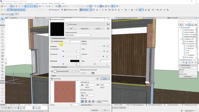 Texturen und Oberflächenmaterialien in ArchiCAD einfach und schnell selber erstellen