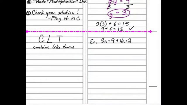 28. Solving Linear Expressions