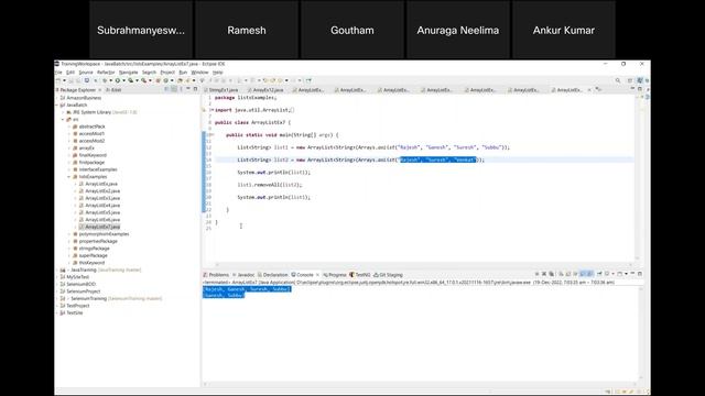 Selenium With Java Training - Class 11 - Collections Framework And Interview Questions