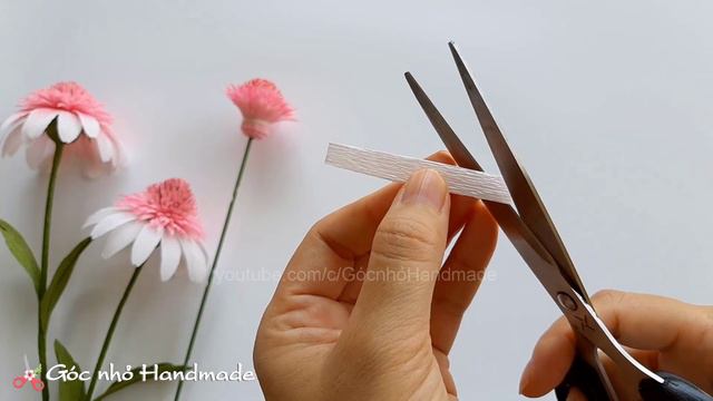 How To Make Echinacea Paper Flower / Paper Flower / Góc Nhỏ Handmade