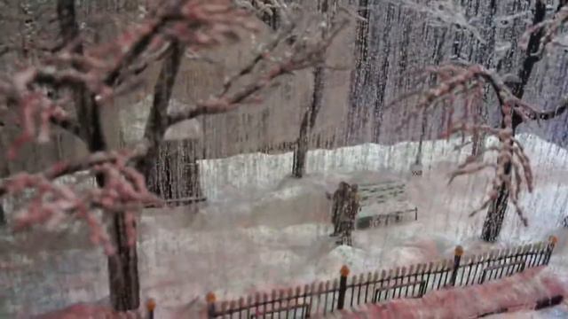 Художественная миниатюра Шаги по зиме