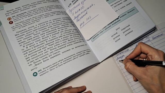Домашняя работа Русский язык 5 класс упр.343