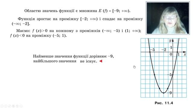 9клас. Квадратична функція та її графік ч1