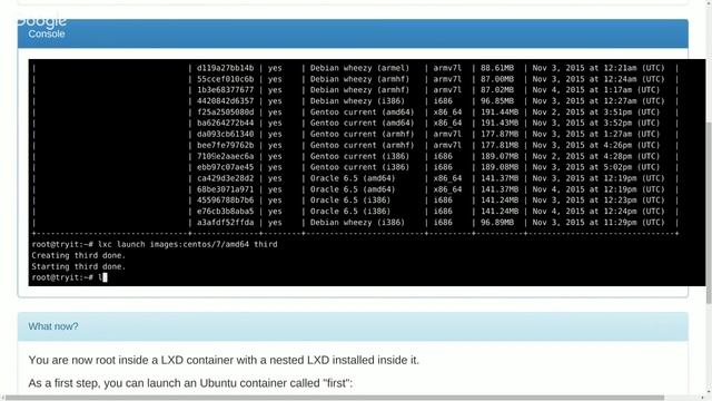 UOS November 2015: An Introduction To LXD