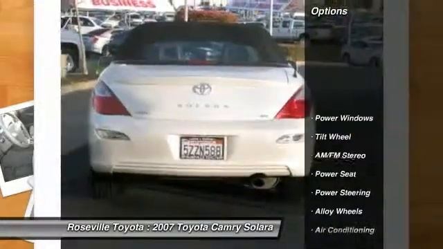 2007 Toyota Camry Solara - Convertible Roseville CA 3877