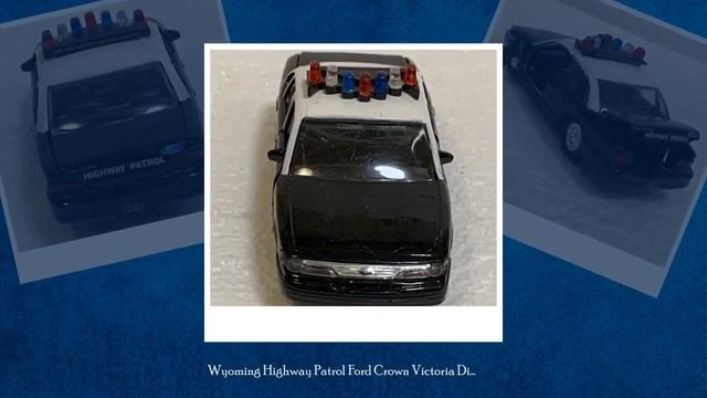 Wyoming Highway Patrol Ford Crown Victoria Die Cast Car Road Champs 1994 1/43