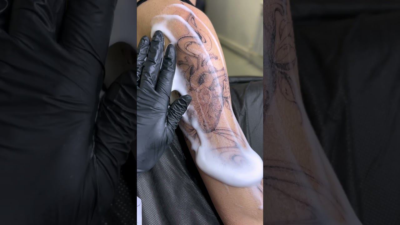 Работа по моему эскизу! #tattoo #tattooprocess #татуировки #татумосква #тату #art #рисунок #художник