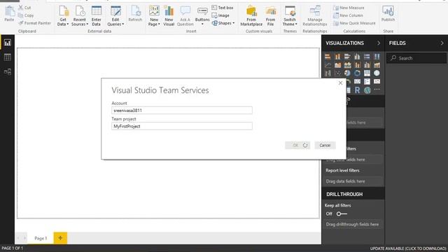 Power Bi Connect With VSTS