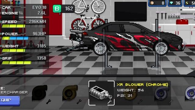 Build Mitsubishi Lancer Evolution 10 - Pixel Car Racer