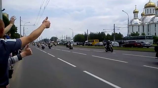 Парад мото-техники Байк слет Брест Беларусь 2015 Bike Rally Brest Belarus 2015
