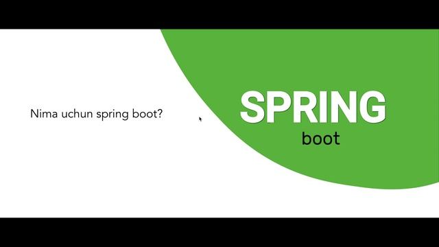 1-Spring Boot Birinchi Dars
