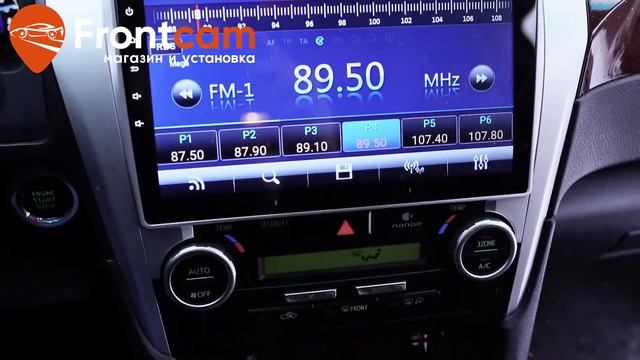 Штатная магнитола Camry 50 в максимальной комплектации 3.5 литра