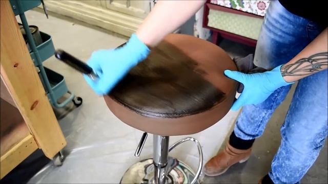 Annie Sloan Soft Wax On Faux Leather