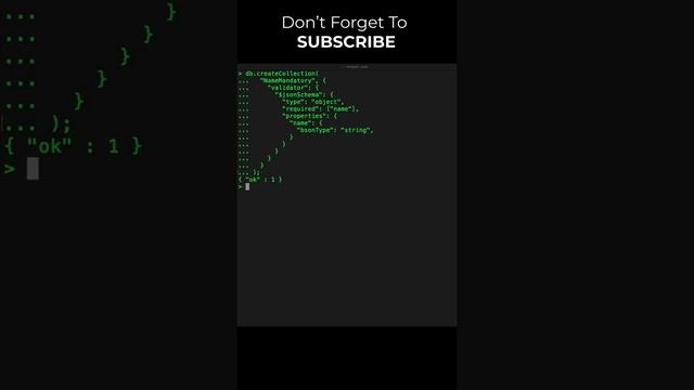 How To Make A Field Mandatory #hindi #mongodb #mongo #cse #nosql #bca #btech