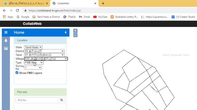 How To View Full FMB Map Online Tamil | Land Full FMB Sketch Online | Tamil Tutorials Tech