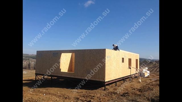 Как быстро построить дом. Каркасный дом на винтовых сваях  #построитьдом #Каркасныйдом