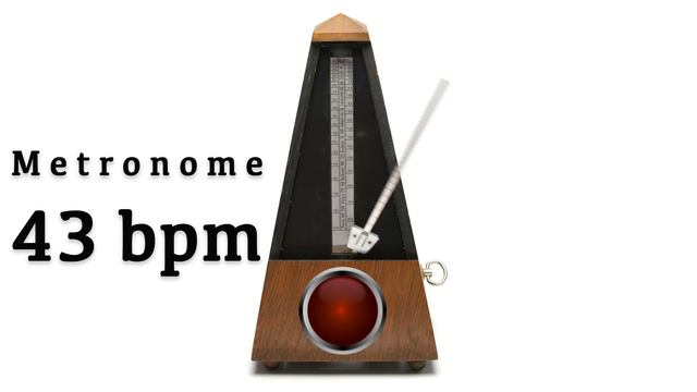 Metronome 43 Bpm 🎼