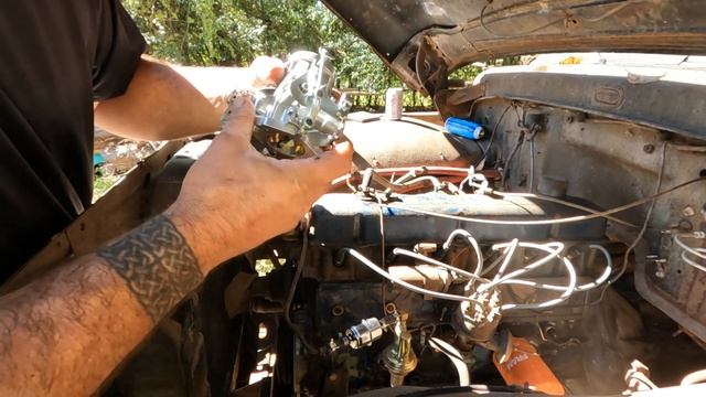 SO MUCH FOR SHOWING ROBERT UP | IS AARON'S 66' FORD ARMY TRUCK DOWN FOR GOOD | CARB CHANGE AND MORE