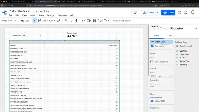Google Data Studio - Blend Data, Join Tables Using Relationships - Part 2