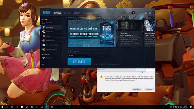Starcraft 2 Grafikfunktionen Derzeit Nicht Verfügbar Fehler Lösung !!