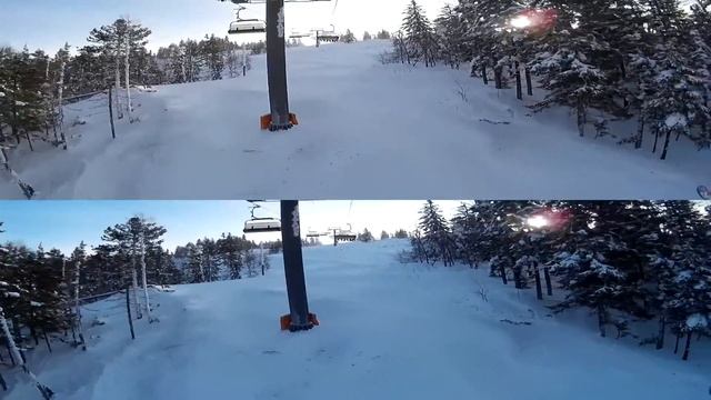 гора Белая. 3D видео. 24 февраля 2017.