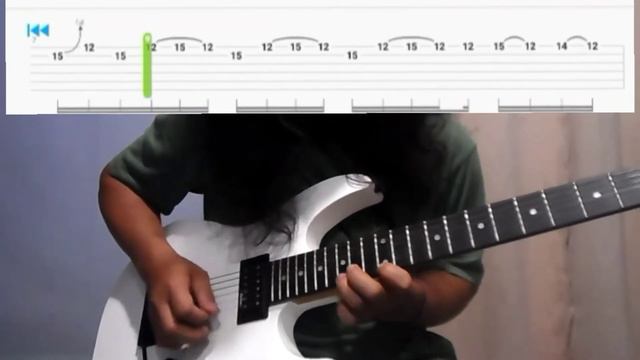 Enter Sandman Solo Guitar Tutorial With Tabs (METALICA)
