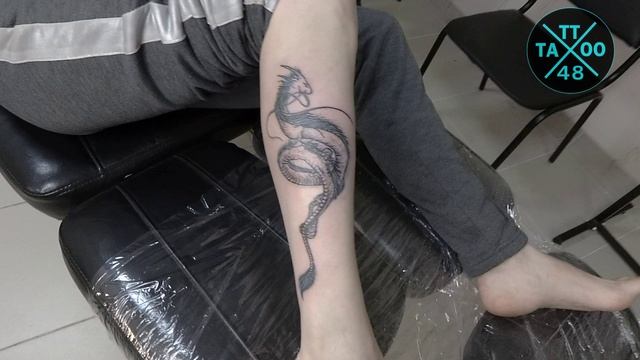 TATTOO 48- Дракон на ноге 8.12.22